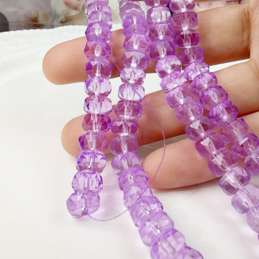 0 0今日新作 シーガラス風ー車輪8ミリ(0110)