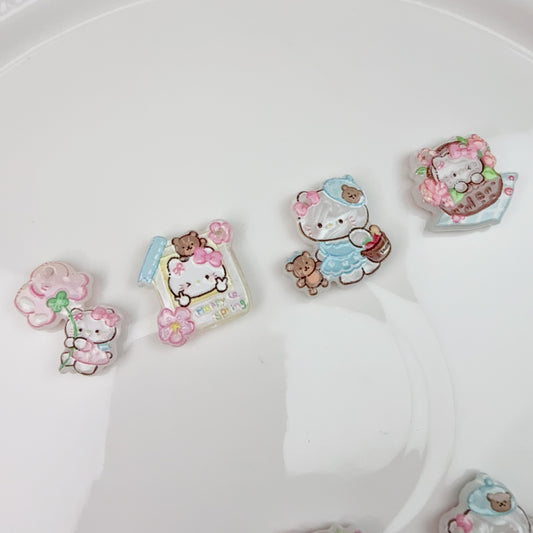 0 0今日新作 猫&花 カンツキプレート(0521)