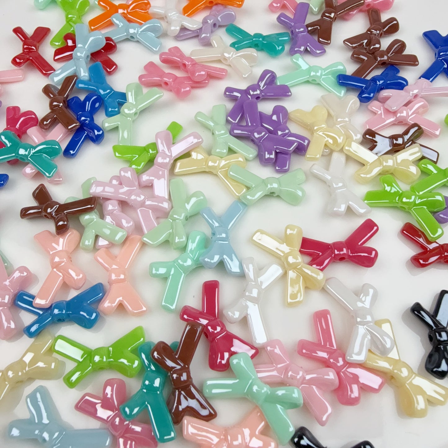 0 0再入荷 ツヤツヤ真っ直ぐリボン アクリル(0322)