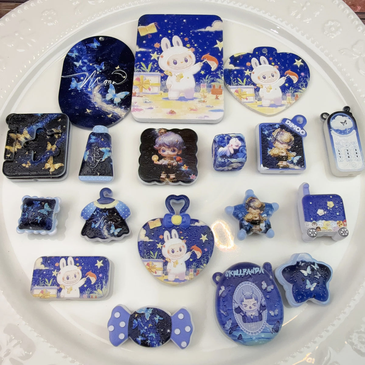 0 星空ーブブ&DIMOO 浮彫 キャラアクリル混ぜ(0702)IP