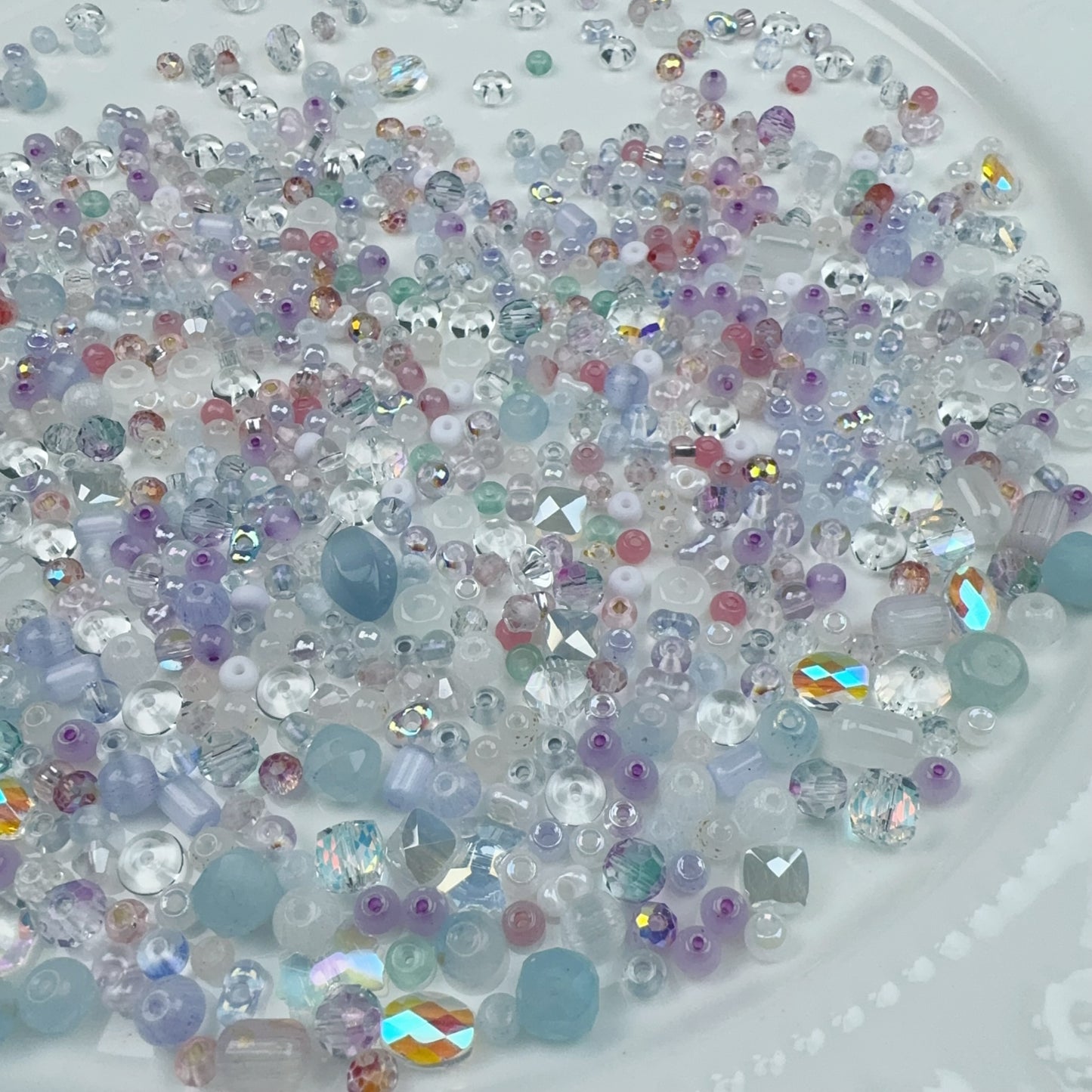 5-S グレー紫 チビビーズ混ぜ(0320)