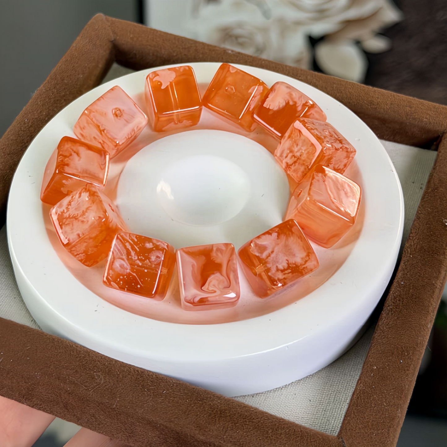 0 0今日新作 ゼリー ガラスキューブ (0124)