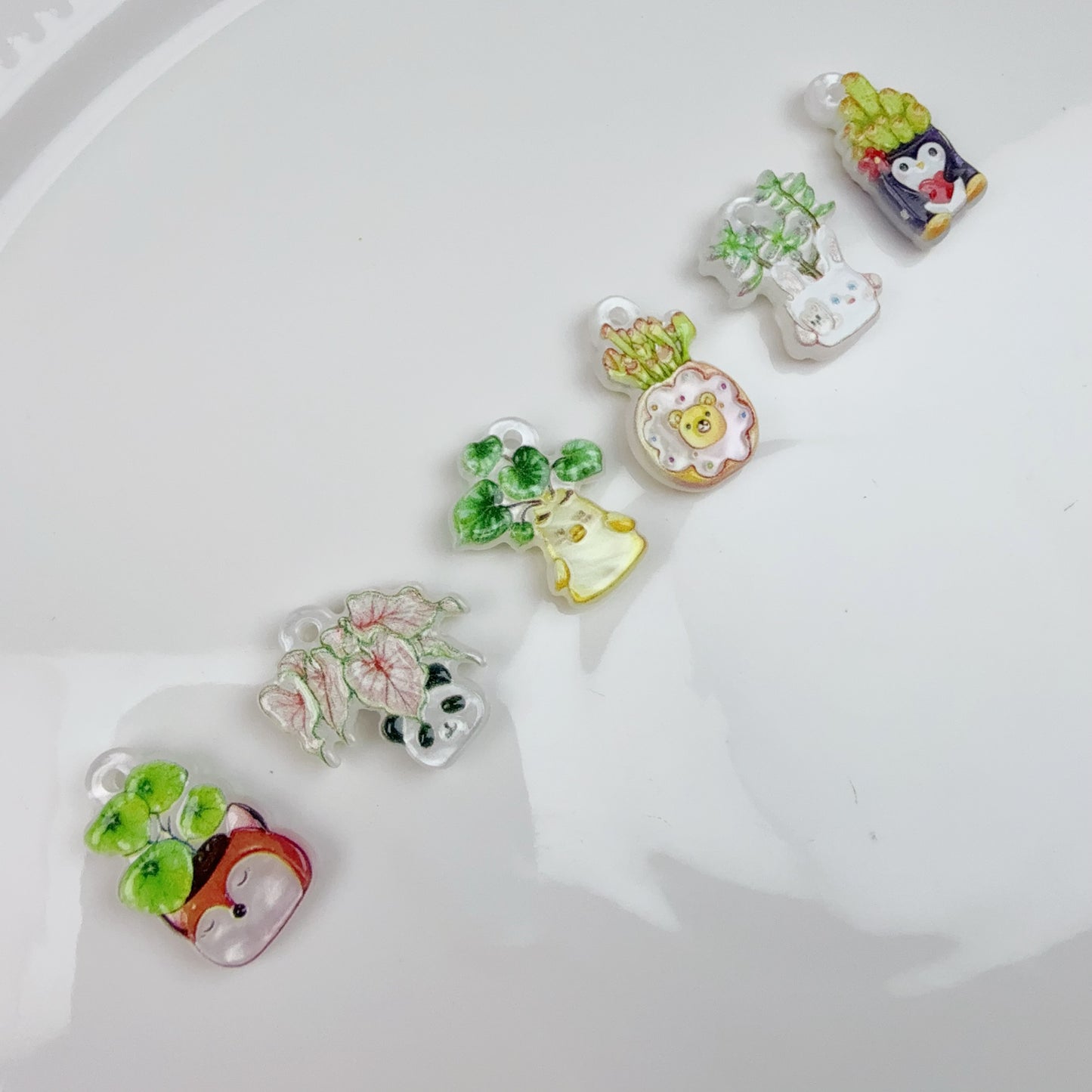0 0今日新作 動物盆栽 miniプレート(0525)