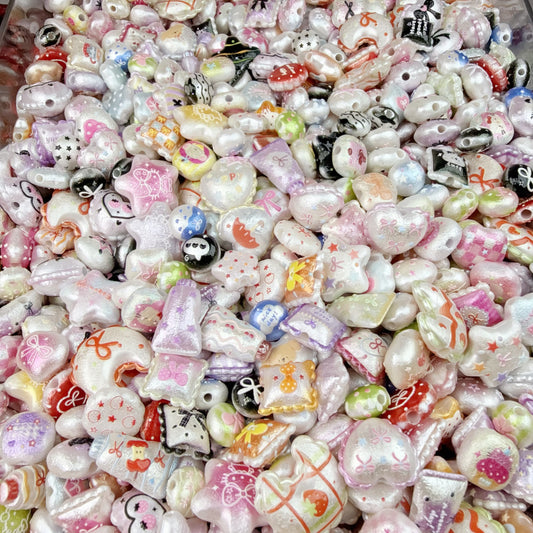 0 0今日新作 可愛い集合4 ーシルク仕上げ アクリル混ぜ(0127)