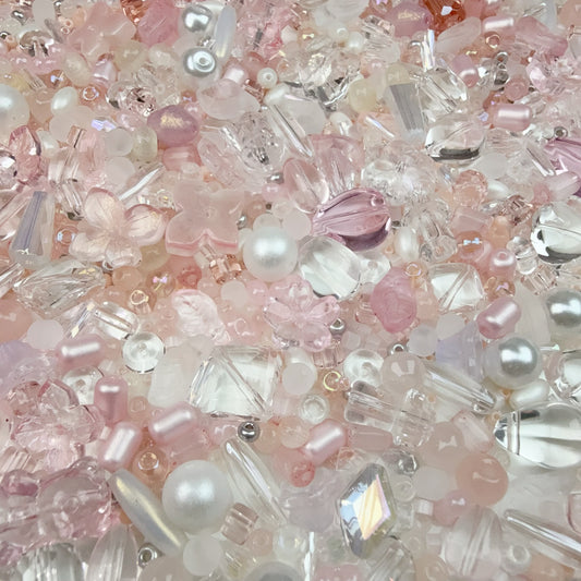 0 0今日新作 アイスピンク シードビーズ混ぜ(0110)