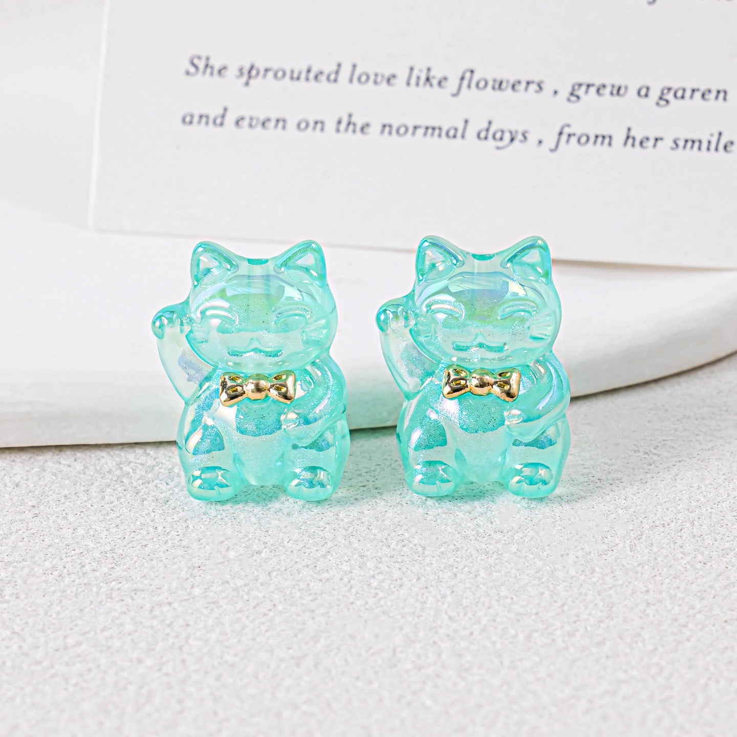 0 0今日新作 ミニチュア招き猫 树脂(1230)