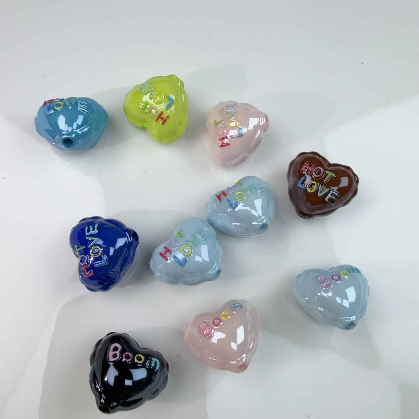 0 0今日新作 ぷっくりツヤツヤハート (0912)