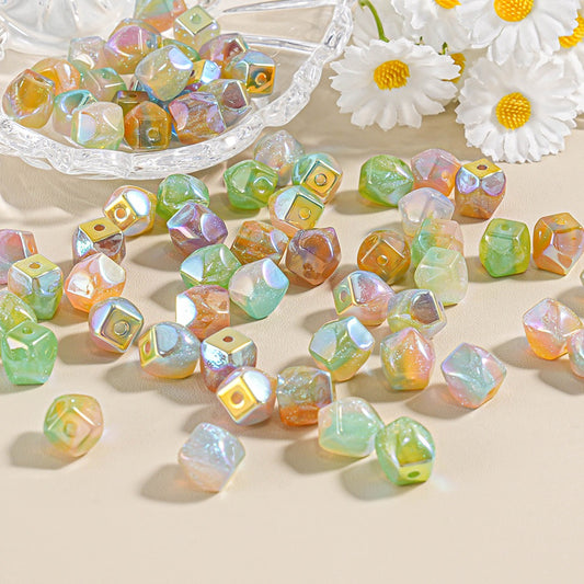 0 今日新作 敦煌の細かいキラめきを持つ三色ストーン（0609）