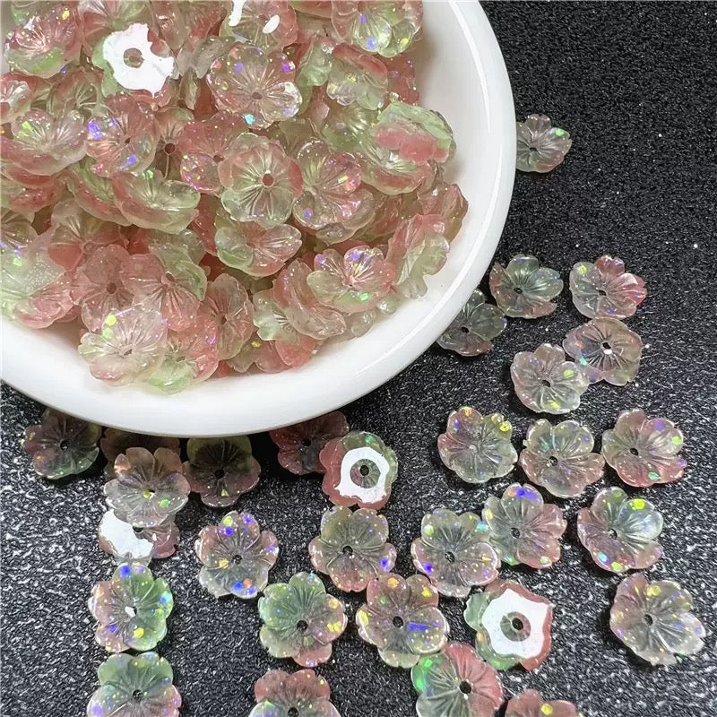 0 0今日新作 9mm 立体小花 夜光（1203）