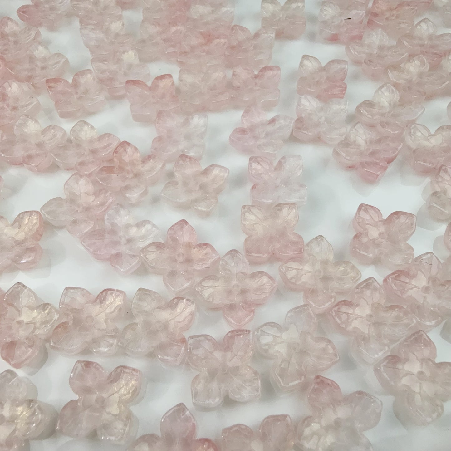 0 0今日新作 ガラスビーズ-4片花12ミリ(0125)