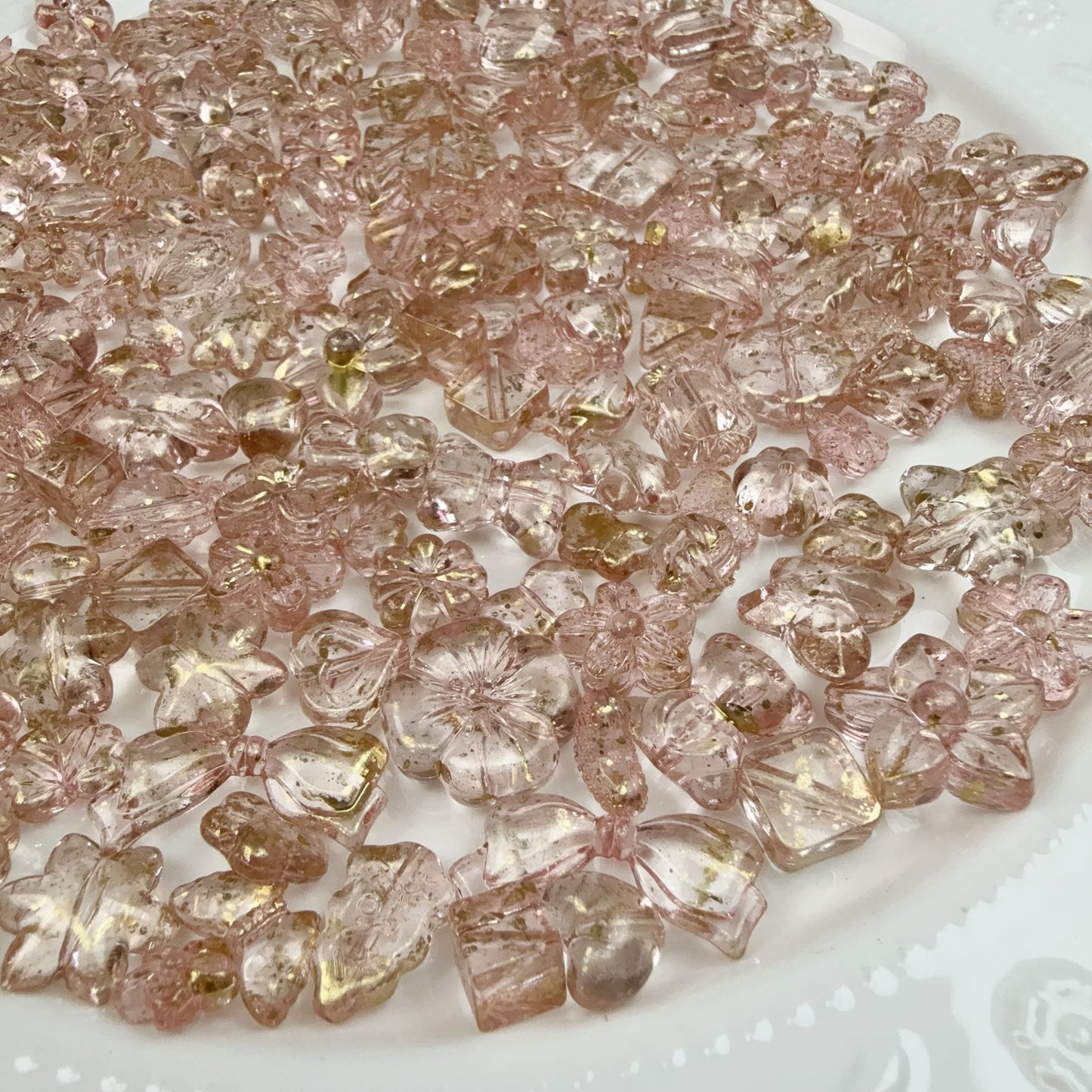 0 0今日新色 アクリルバロックークリア金描き(0601)