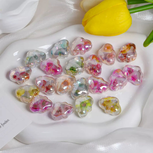 0 今日新作 雲型のドライフラワービーズ（0111）