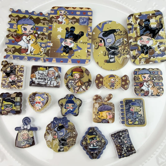 0 0今日新作 Molly 浮彫 アクリル混ぜ(1016)