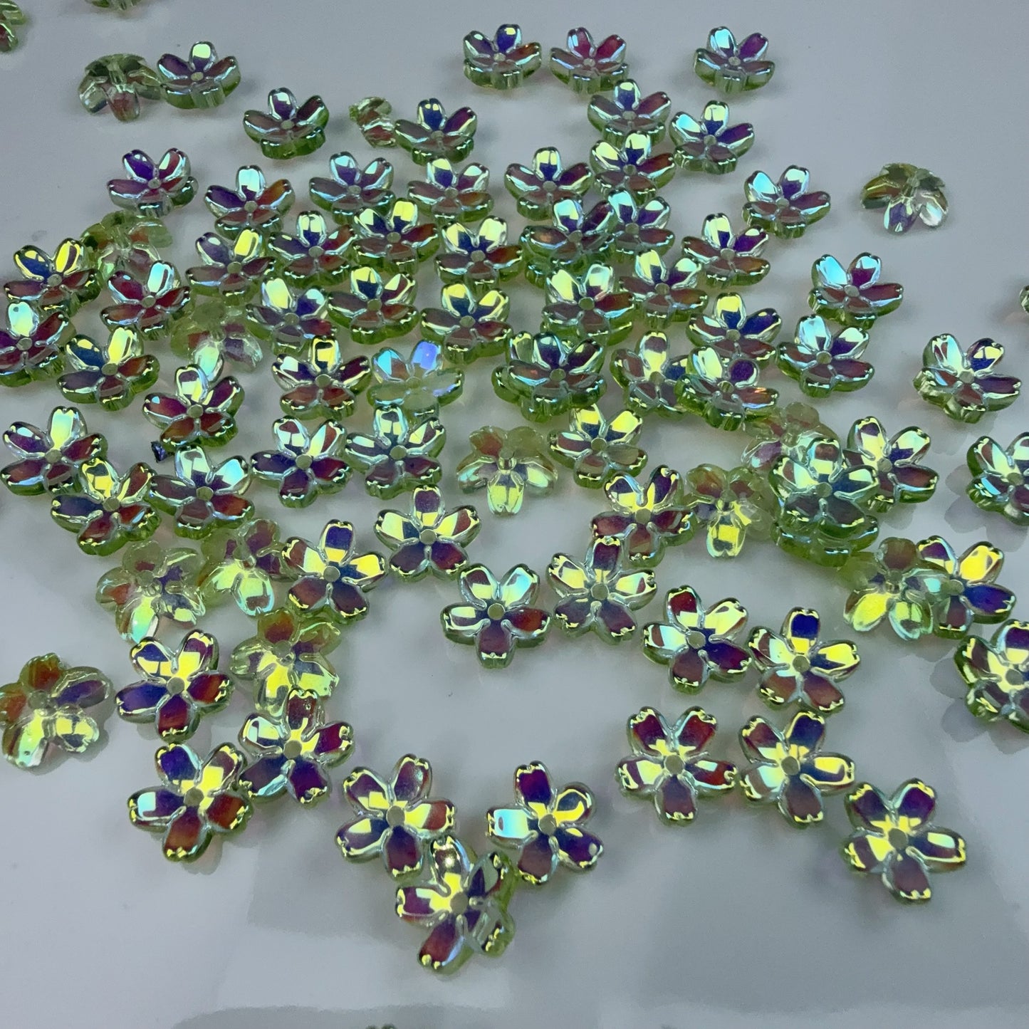 0 0今日新作 単色ツヤツヤメッキガラス桜(0929)