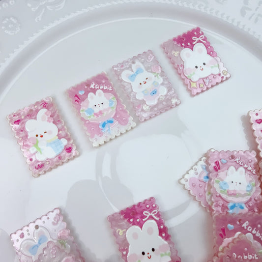0 0今日新作 うさぎピンクプレート(0505)