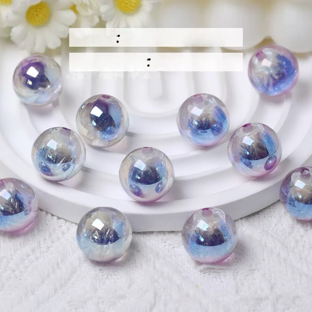 0 0今日新作 チューリップが入り樹脂ビーズ  現品(0310)