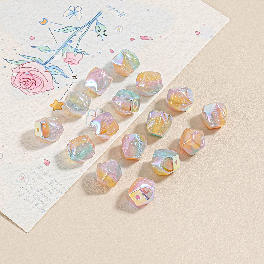 0 今日新作 敦煌の細かいキラめきを持つ三色ストーン（0609）