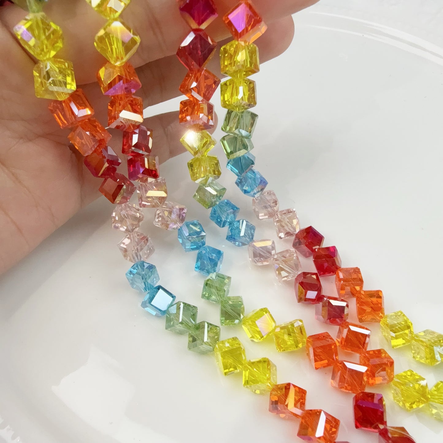 0 0今日新作 斜めキューブ-カラー8ミリシリーズ(0117)