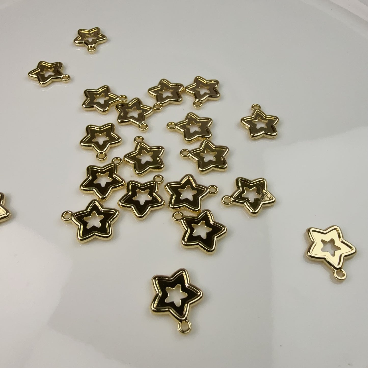 0 0今日新作 合金ー透かし星＆ハート(0304)