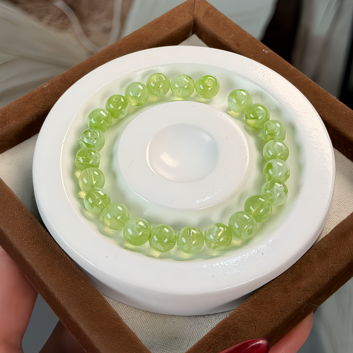 0 0今日新作 曇りラウンドガラスビーズ (0114)