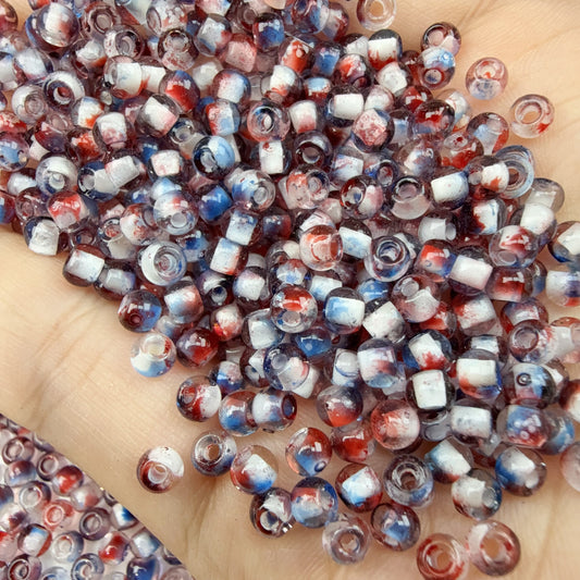 0 0今日新色 カラー芯染めピカソ シードビーズ混ぜ(1108)