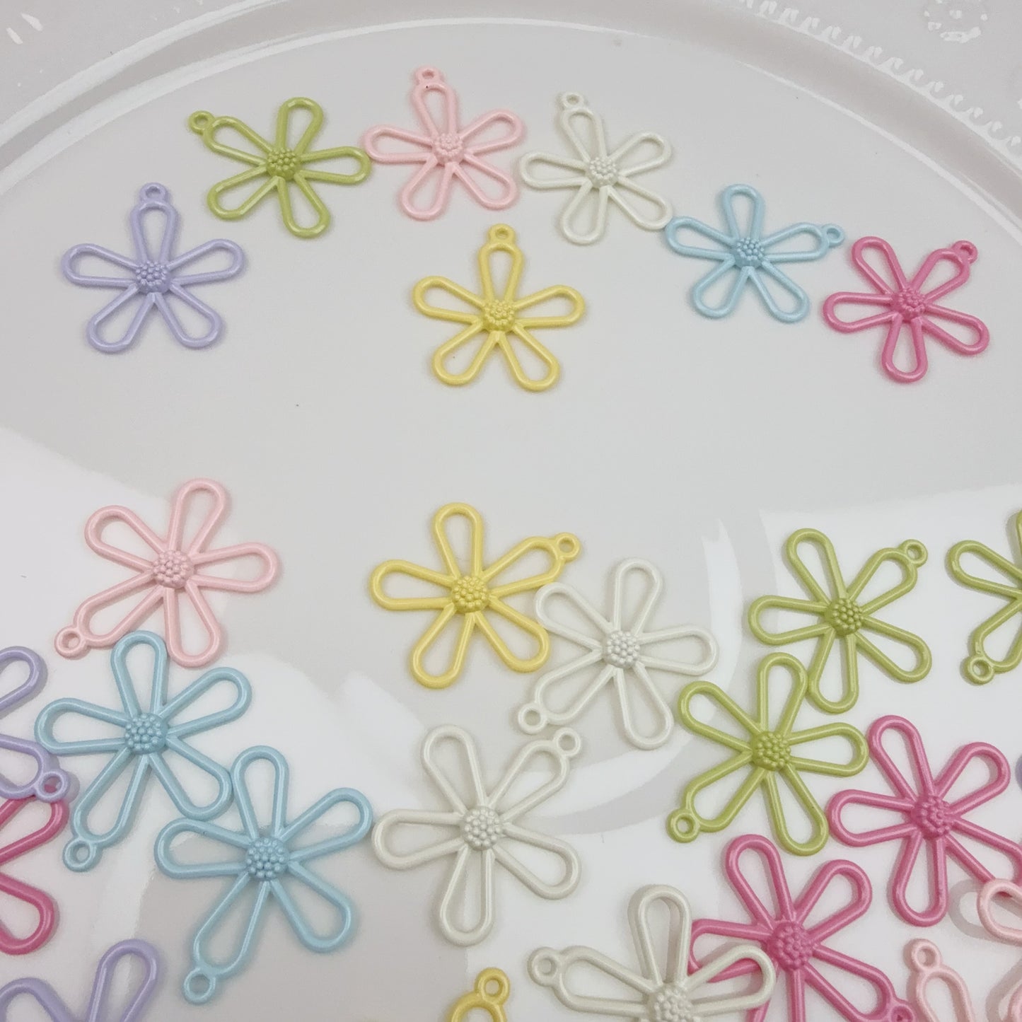 0 0今日新作 合金  カンツキ花の枠(0330)