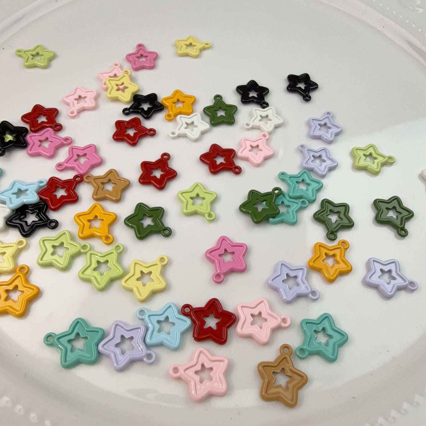 0 0今日新作 合金ー透かし星＆ハート(0304)