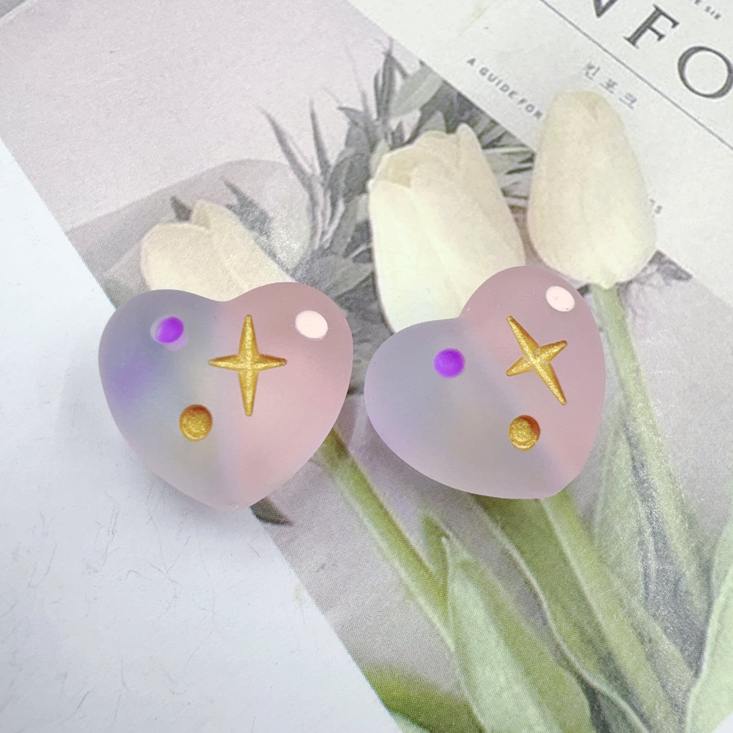 0特价 樹脂ハートフロストグラデーションカラー(0521)