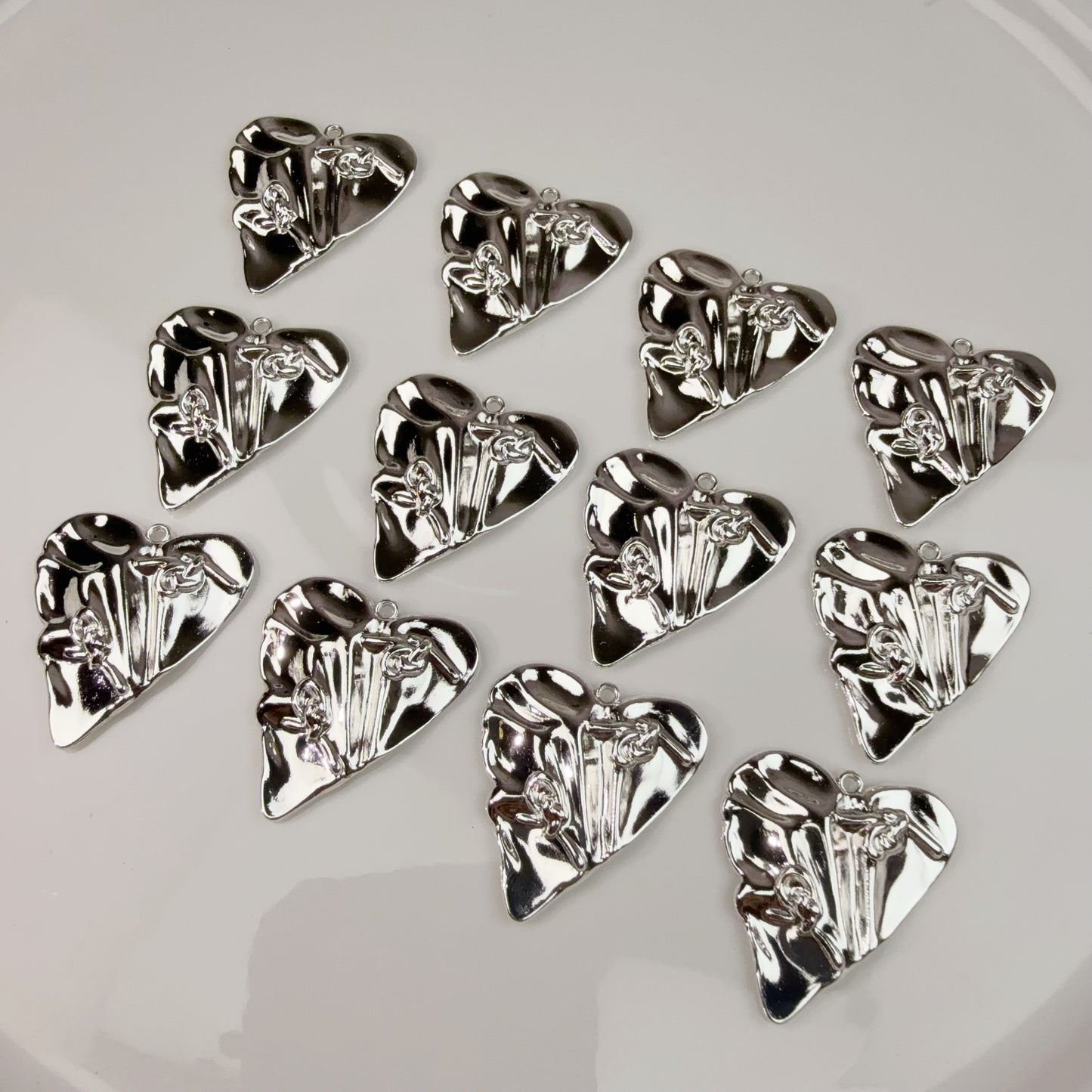 0 0今日新作 合金ーハートプレート(0307)