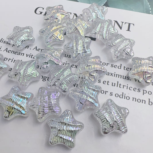 0 0今日新作 波型五芒星ビーズ（0102）