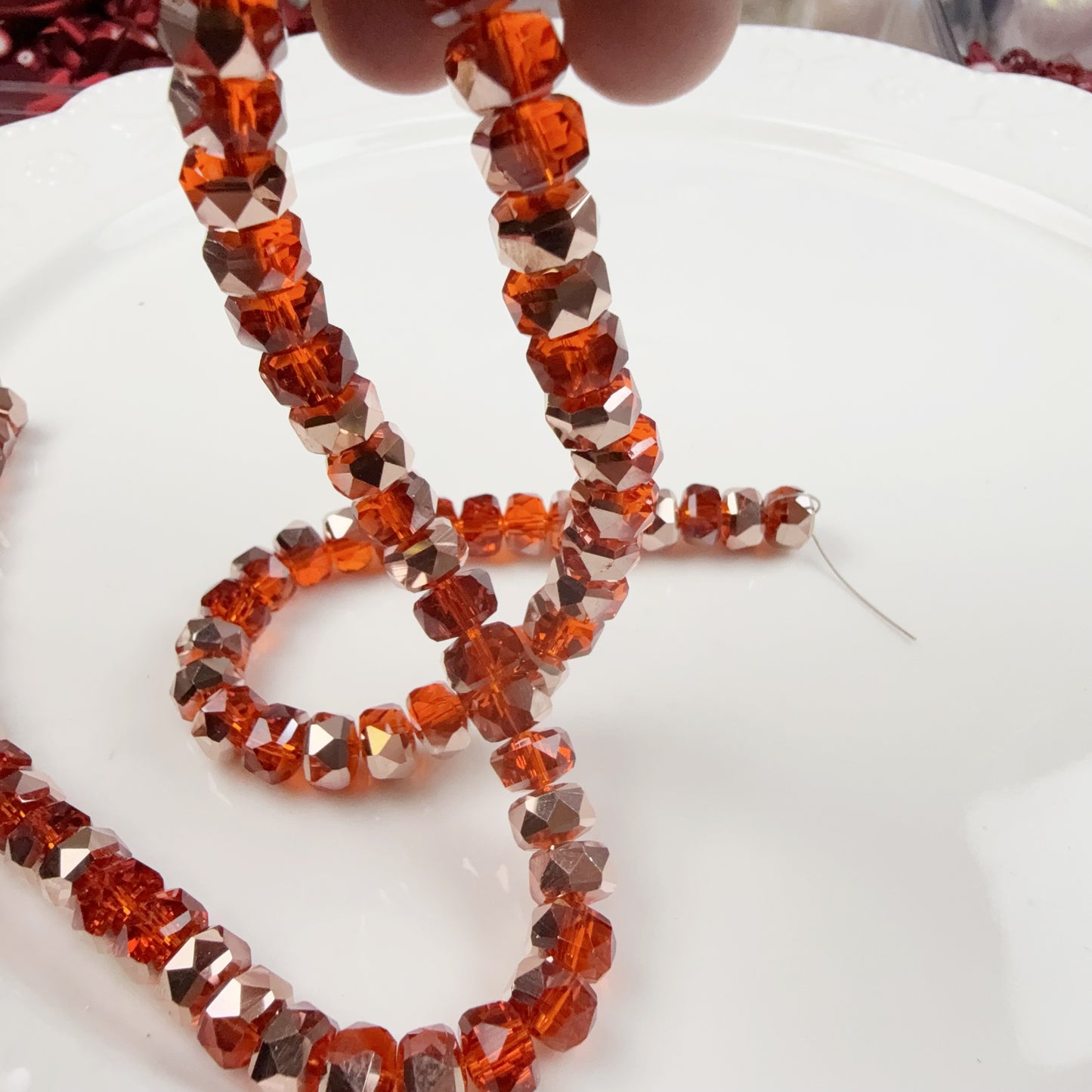 0 0今日新作 ローズシャンパンメッキー車輪8ミリ(1218)