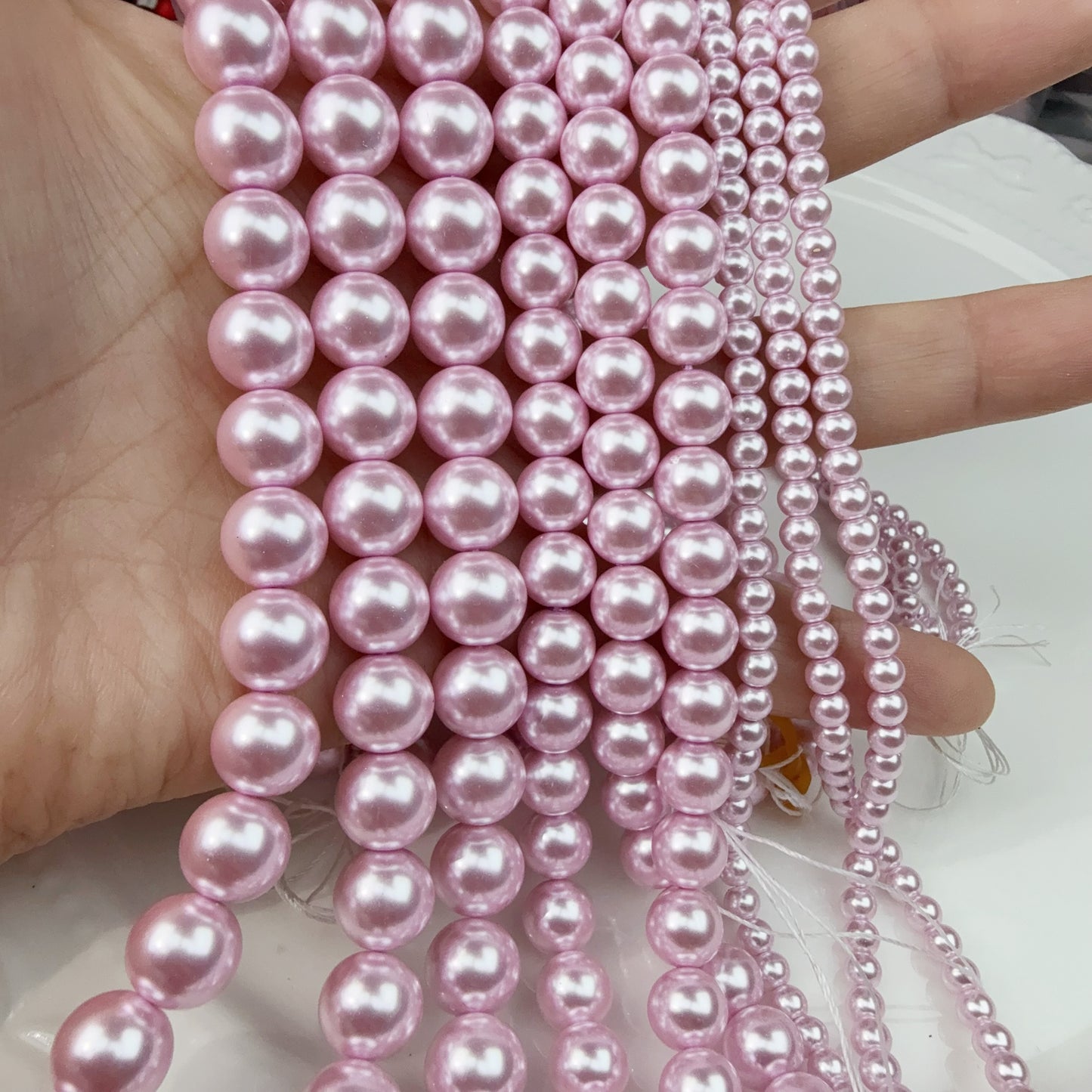 0 0今日新作 ピンクパール3連セット(0130)