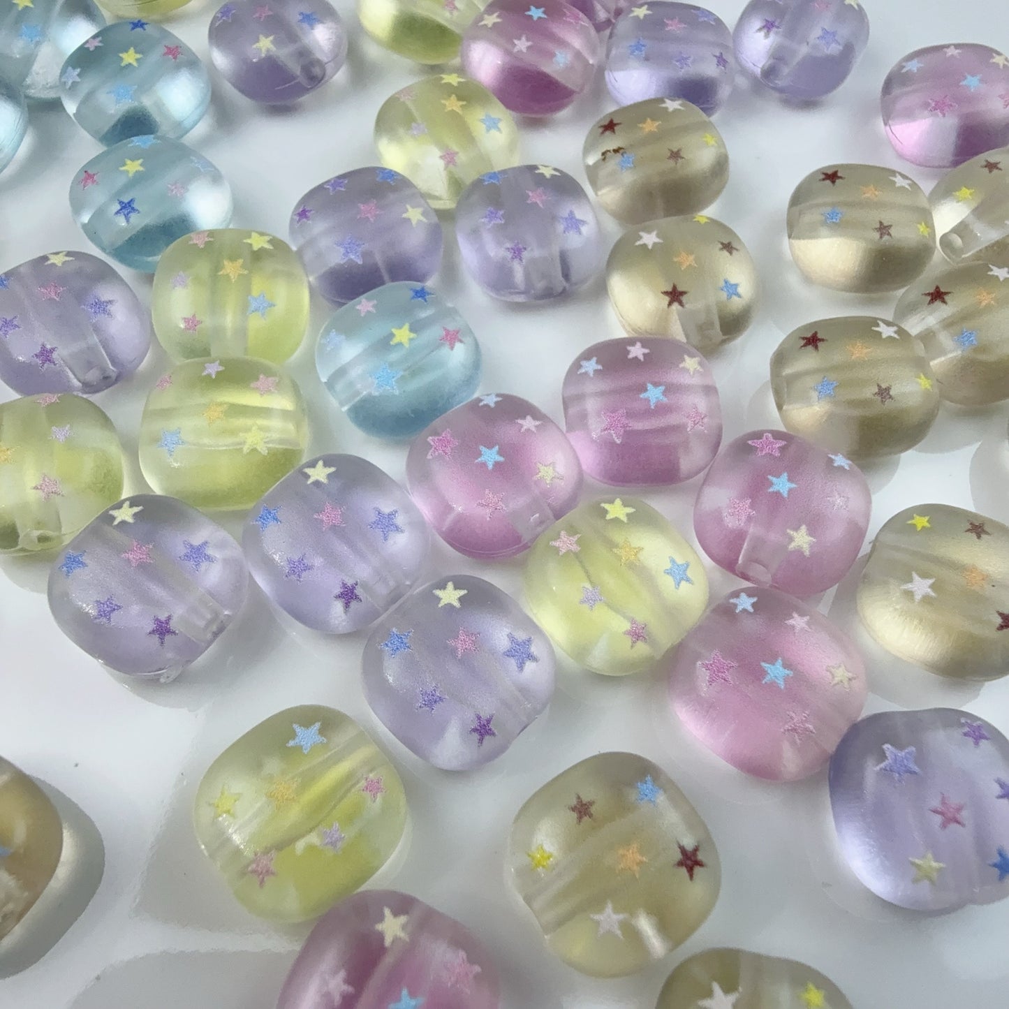 0 0今日新作  パンビーズークリア星14ミリ（0905）