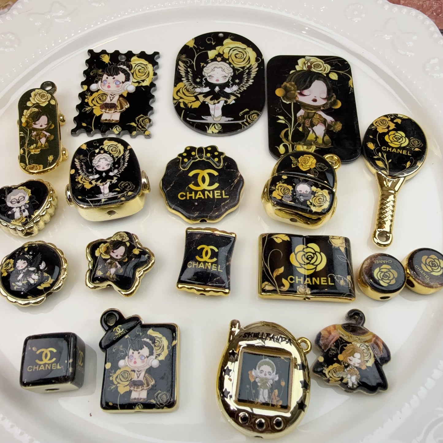 0 0今日新作 黒金SP 金ベース アクリル混ぜ(1026)