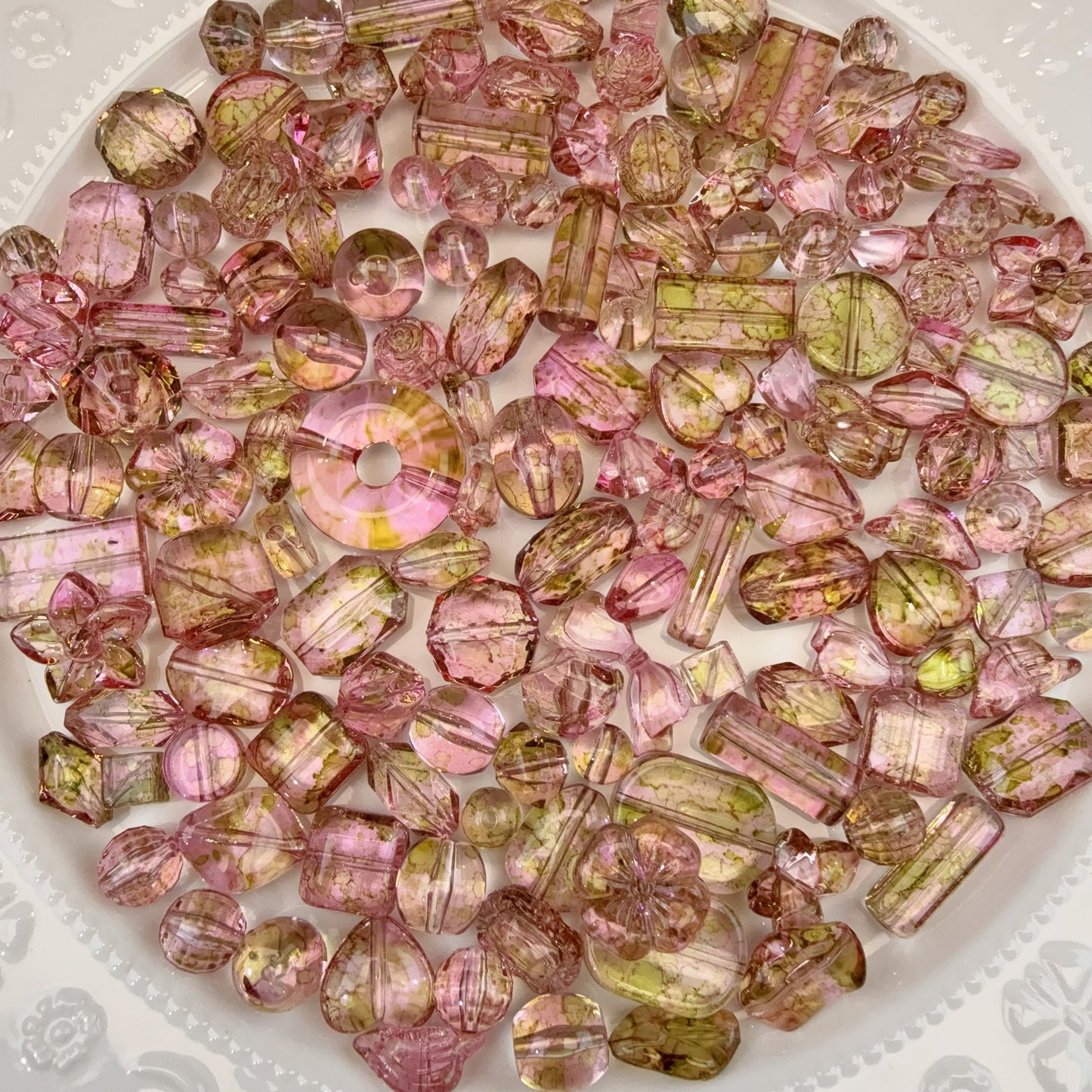 0 0今日新作 超クリアまだら アクリル混ぜ (1130)