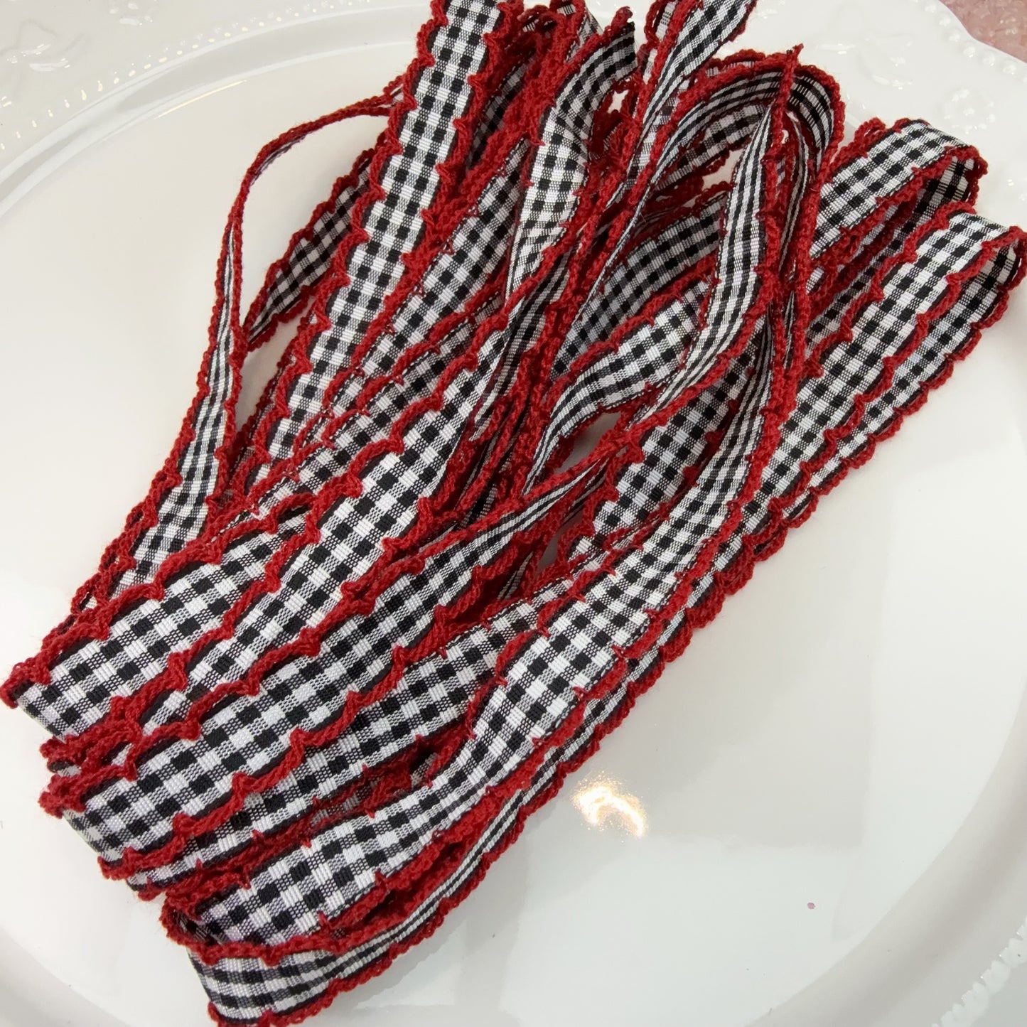 0 0今日新作 リボンー狭いチェック（1112）