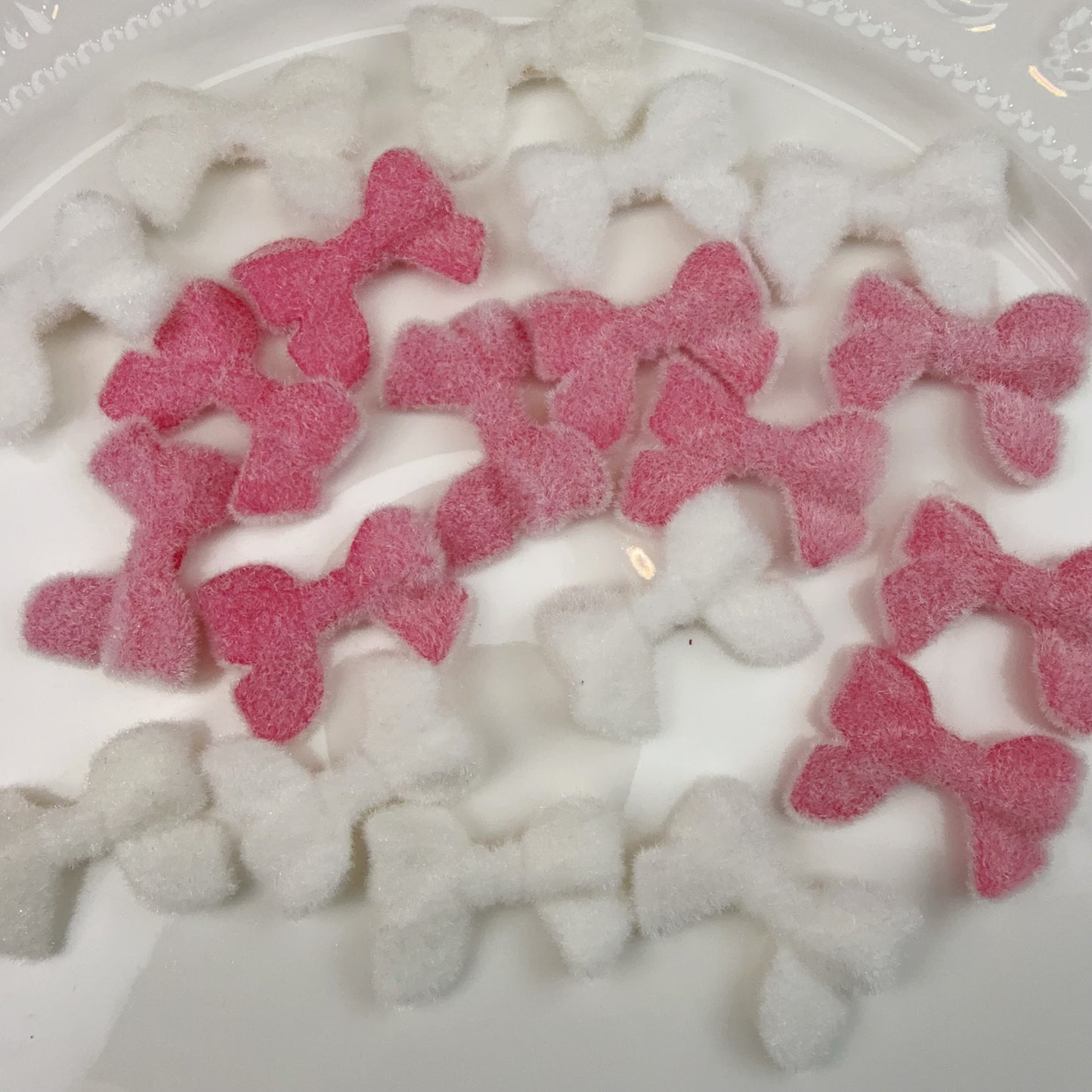 0 0今日新作 もふもふ暖色リボン (1028)