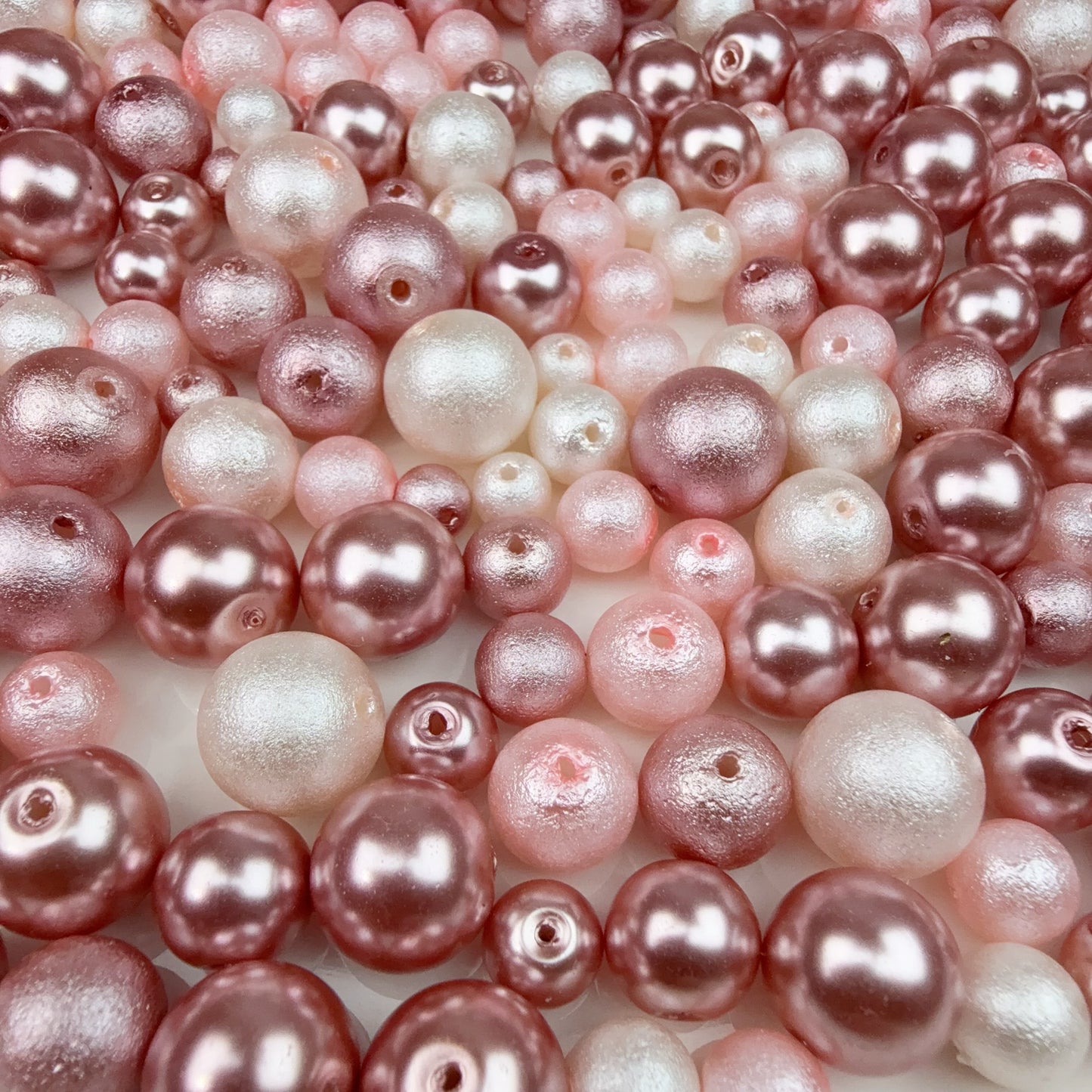 0 0今日新作 ガラスパール混ぜ-枯れたローズ(0110)