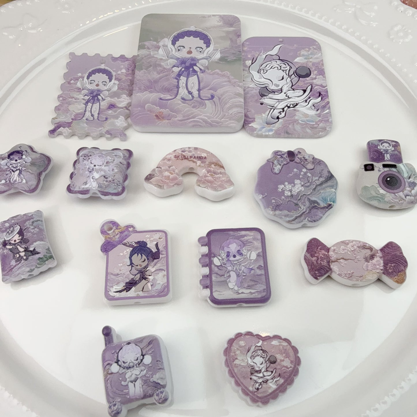 0 0今日新作 紫の韻-SP 浮彫 アクリル混ぜ(1027)