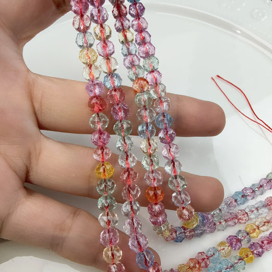 0 0今日新作 花ボールカット6ミリ-超クリア単色(0909)