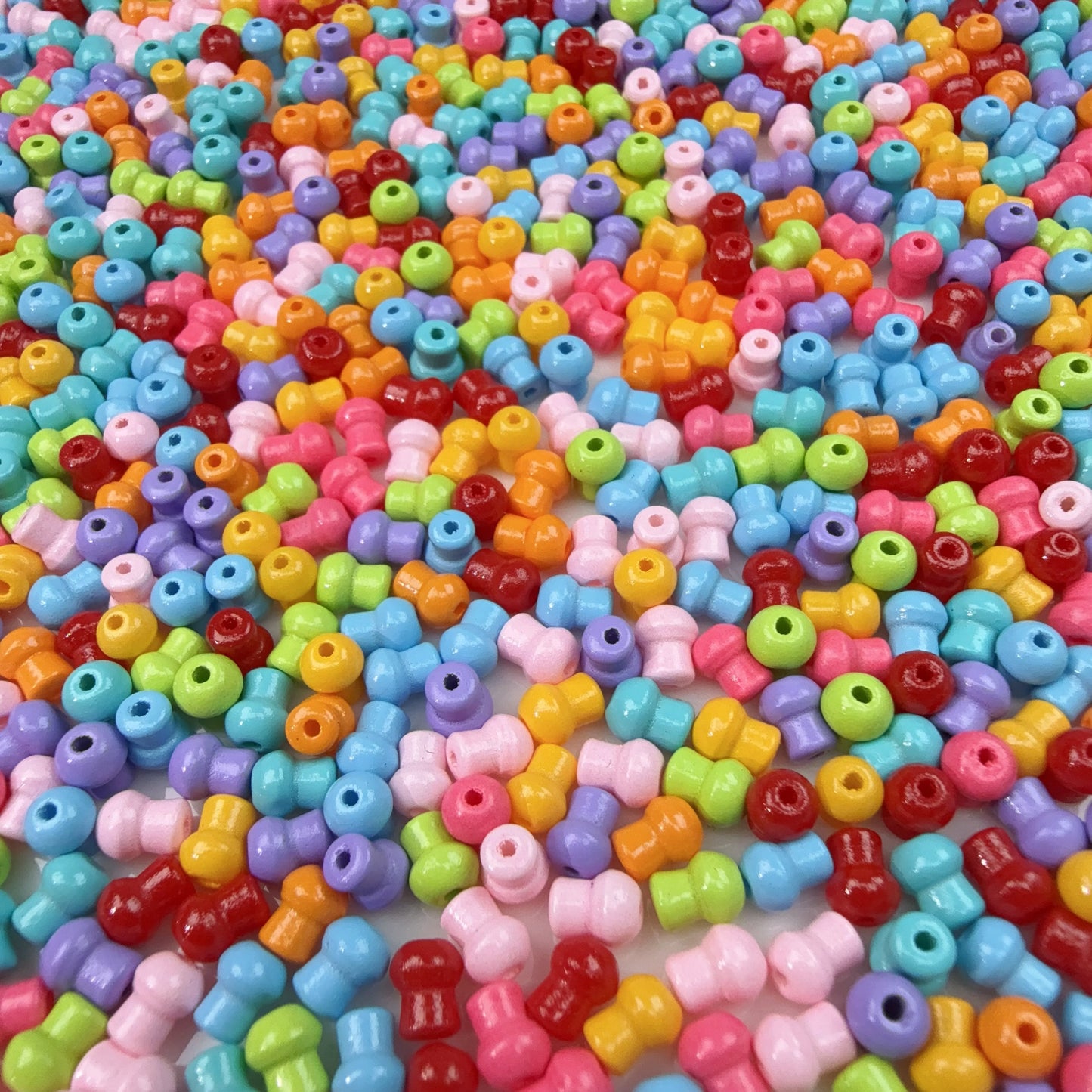 0 0今日新作 カラー飴ー椎茸 ガラスビーズ(0826)