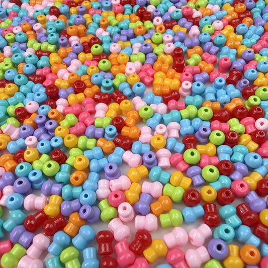 0 0今日新作 カラー飴ー椎茸 ガラスビーズ(0826)