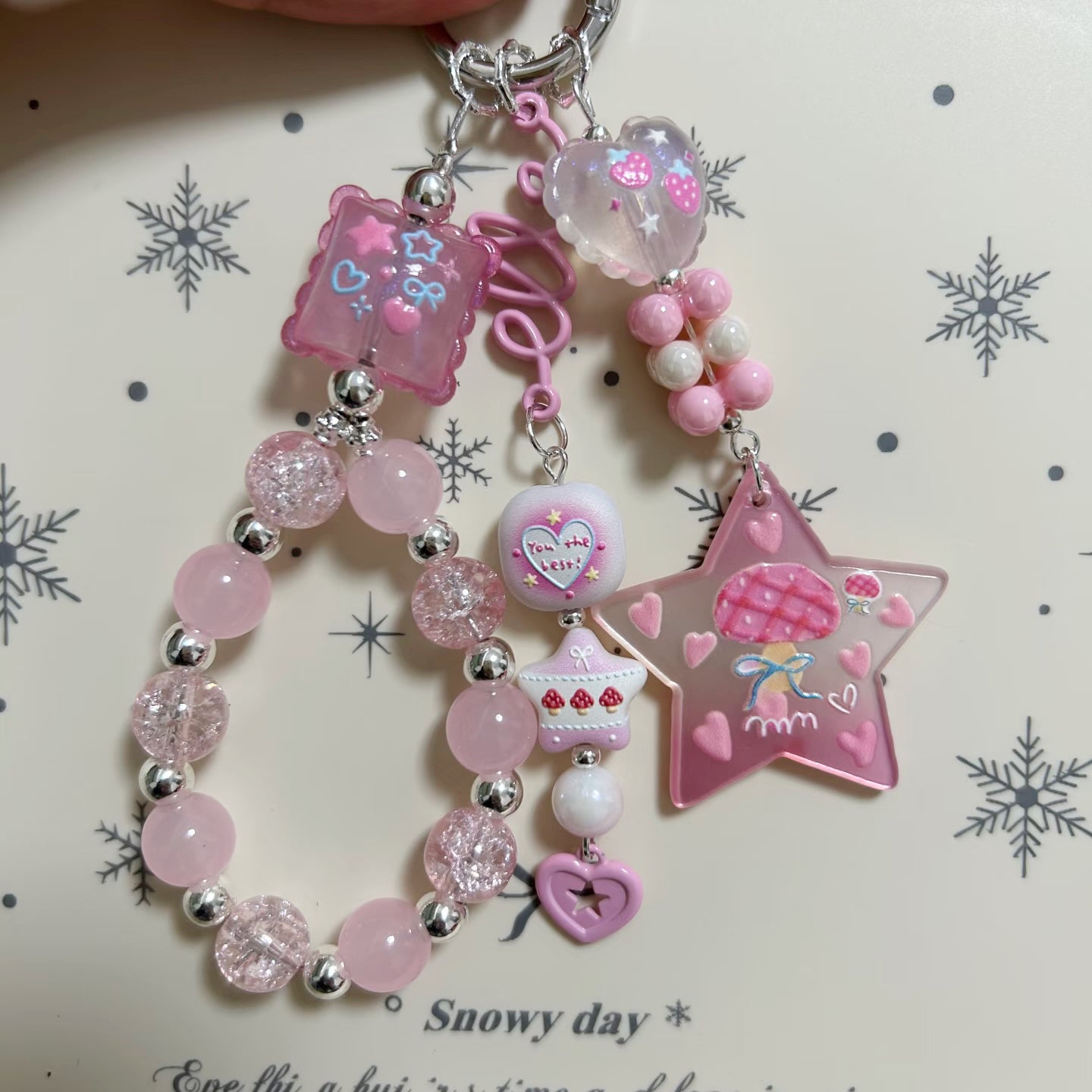 0 0今日新作 うさぎ＆きのこ＆お花夜光(0308)