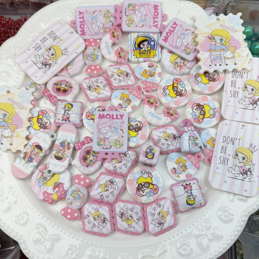 0 0ピンクモリ アクリル混ぜ(1020)