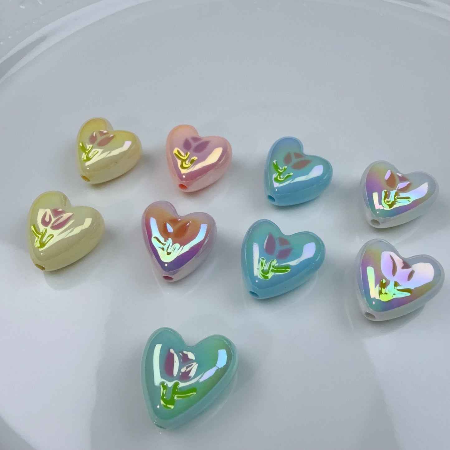 0 0今日新作 チューリップハート  アクリル(0626)