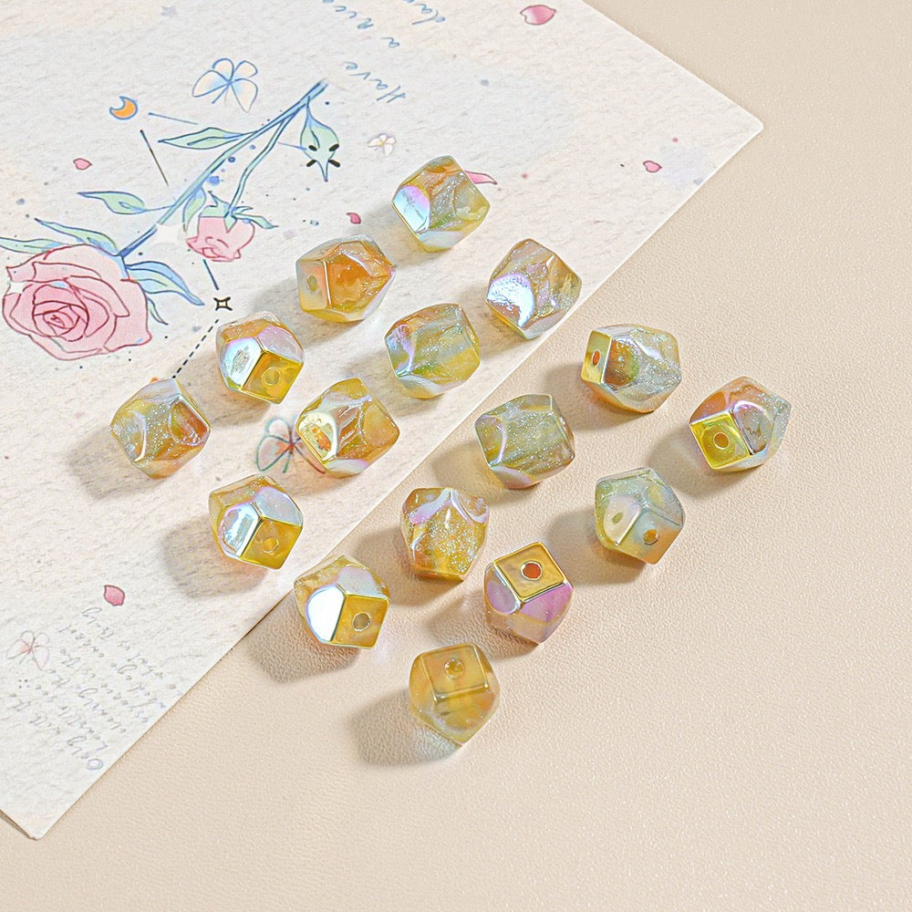 0 今日新作 敦煌の細かいキラめきを持つ三色ストーン（0609）