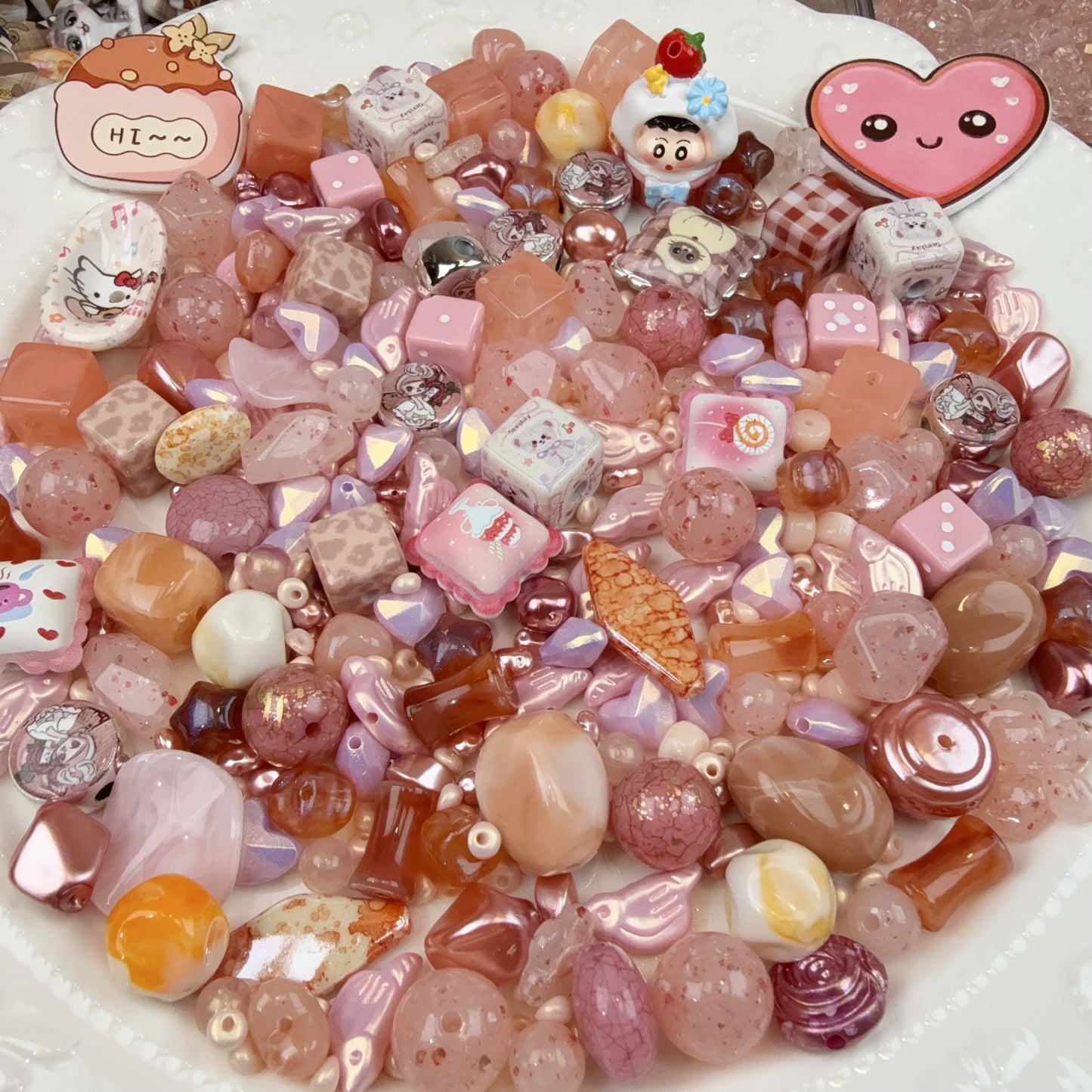 0 0今日新作 シャンパンピンク アクリル混ぜ(1118)