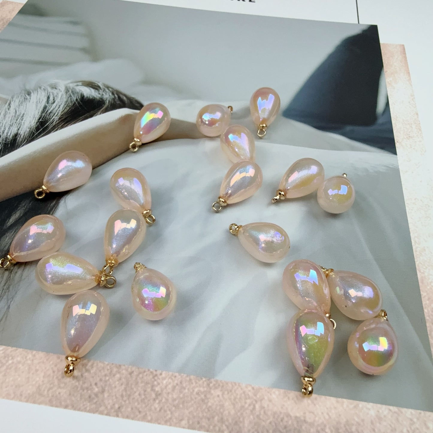 0 今日新作 人魚カンツキー雫10*15ミリぐらい（0513）