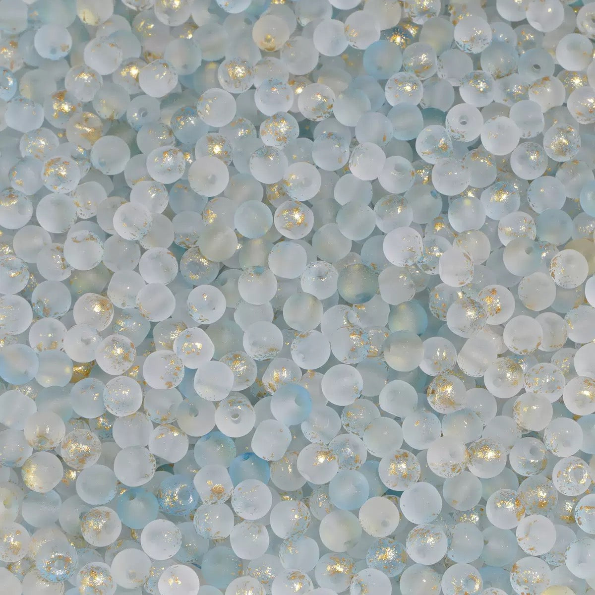 0 0今日新作 金撒きフロストラウンドシードビーズ チビビーズ(0117)