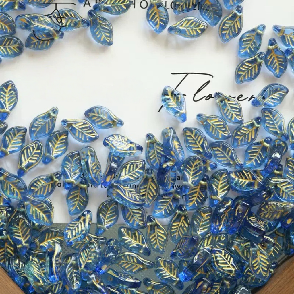 0 0今日新作  ガラス葉っぱ-ピカソ（1122）